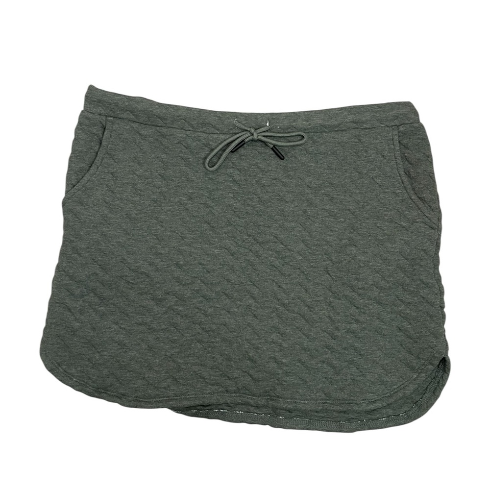 Carve Designs Quilted Skirt Organic Cotton Athleisure Minimalist Women's M
